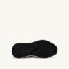 REELWIND LOW SNEAKER AUS WEISSEM NYLON UND SILBERFARBENEM METALISIERTEM LEDER