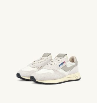 REELWIND LOW SNEAKER IN BEIGE NYLON UND WILDLEDER