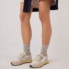 REELWIND LOW SNEAKER AUS WEISSEM UND SILBERNEN WILDLEDER UND NYLON