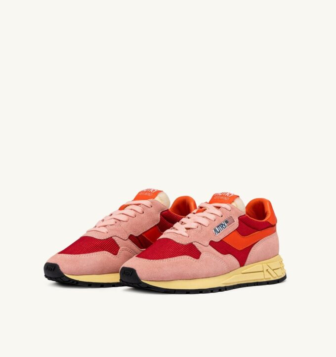 REELWIND LOW SNEAKER IN BLOSSOM UND MOLTEN LAVA WILDLEDER UND MESH