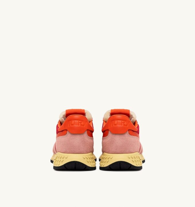 REELWIND LOW SNEAKER IN BLOSSOM UND MOLTEN LAVA WILDLEDER UND MESH