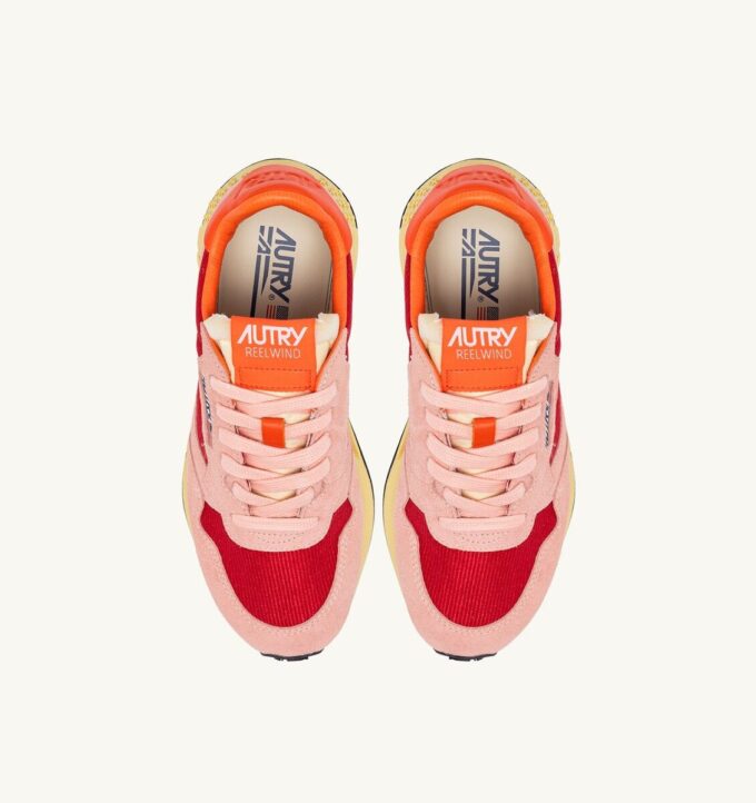 REELWIND LOW SNEAKER IN BLOSSOM UND MOLTEN LAVA WILDLEDER UND MESH