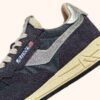 REELWIND LOW SNEAKER IN CARBON- UND SILBERTON-NYLON-WILDLEDER UND LEDER