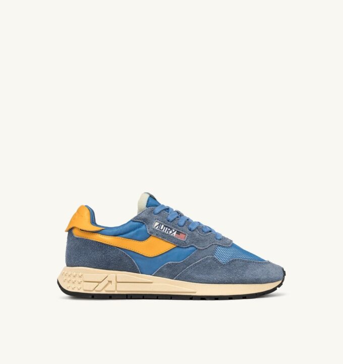 REELWIND LOW SNEAKER IN CENBLE UND GOLD FUSION AUS WILDLEDER UND NYLON
