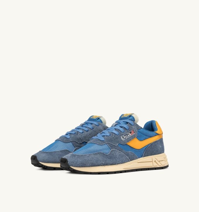 REELWIND LOW SNEAKER IN CENBLE UND GOLD FUSION AUS WILDLEDER UND NYLON