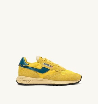 REELWIND LOW SNEAKER IN GELB UND CORSAIR WILDLEDER UND NYLON