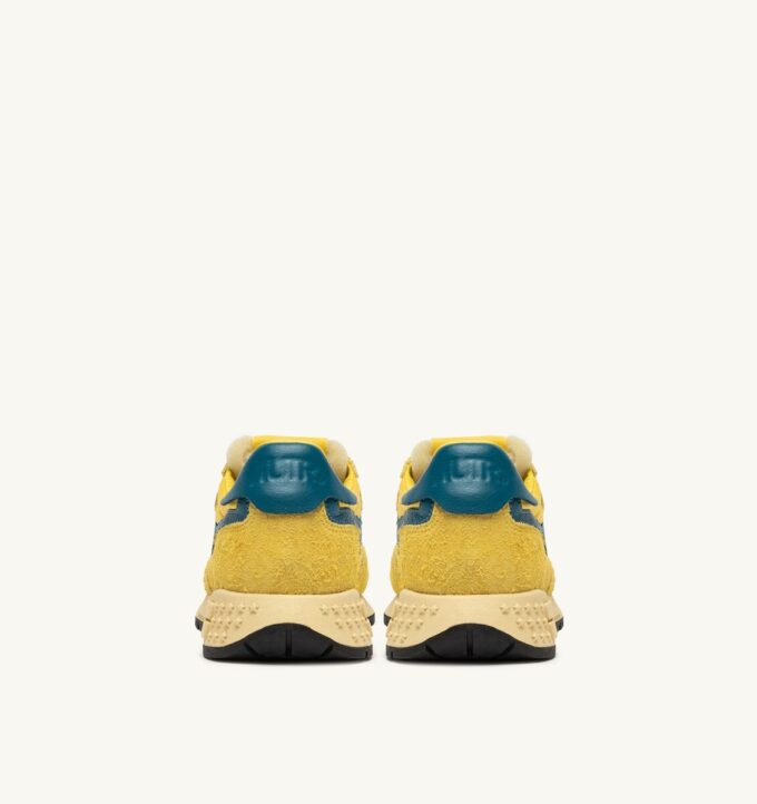 REELWIND LOW SNEAKER IN GELB UND CORSAIR WILDLEDER UND NYLON