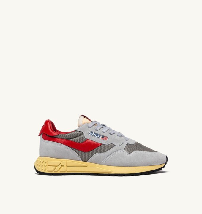 REELWIND LOW SNEAKER IN GRAU UND MOND WILDLEDER UND MESH REELWIND LOW SNEAKER IN GRAU UND MOND WILDLEDER UND MESH