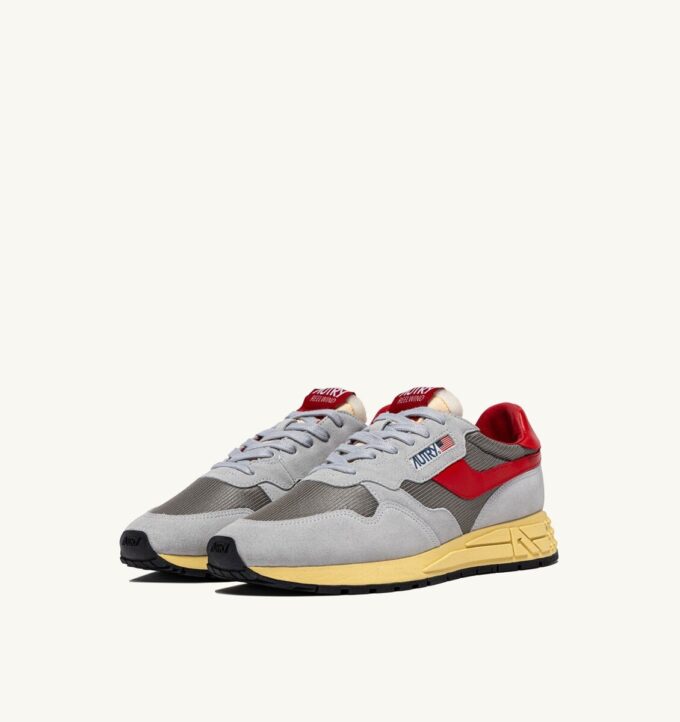 REELWIND LOW SNEAKER IN GRAU UND MOND WILDLEDER UND MESH REELWIND LOW SNEAKER IN GRAU UND MOND WILDLEDER UND MESH