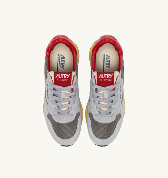 REELWIND LOW SNEAKER IN GRAU UND MOND WILDLEDER UND MESH REELWIND LOW SNEAKER IN GRAU UND MOND WILDLEDER UND MESH