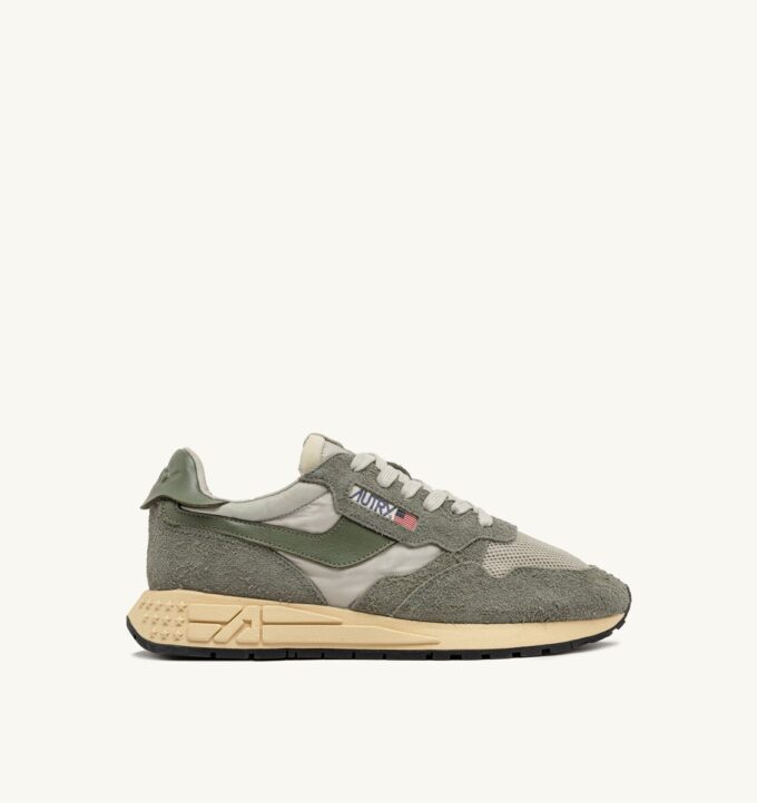 REELWIND LOW SNEAKER IN HUNTER UND PELICAN NYLON-WILDLEDER UND LEDER REELWIND LOW SNEAKER IN HUNTER UND PELICAN NYLON-WILDLEDER UND LEDER