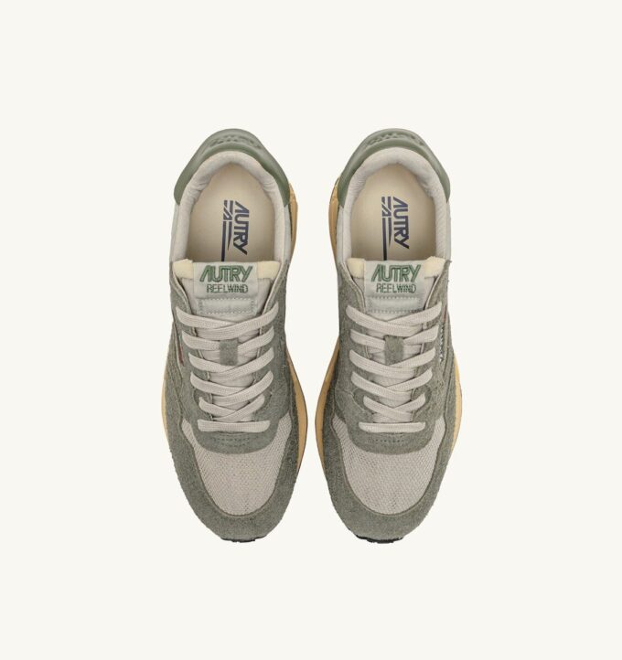 REELWIND LOW SNEAKER IN HUNTER UND PELICAN NYLON-WILDLEDER UND LEDER REELWIND LOW SNEAKER IN HUNTER UND PELICAN NYLON-WILDLEDER UND LEDER