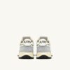 REELWIND LOW SNEAKER IN IRIS GRAU UND MARSHMALLOW NYLON UND WILDLEDER
