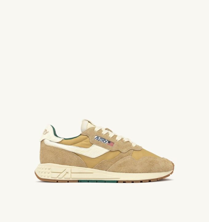 REELWIND LOW SNEAKER IN LEAF AND NUT SUEDE AND NYLON REELWIND LOW SNEAKER IN LEAF AND NUT SUEDE AND NYLON