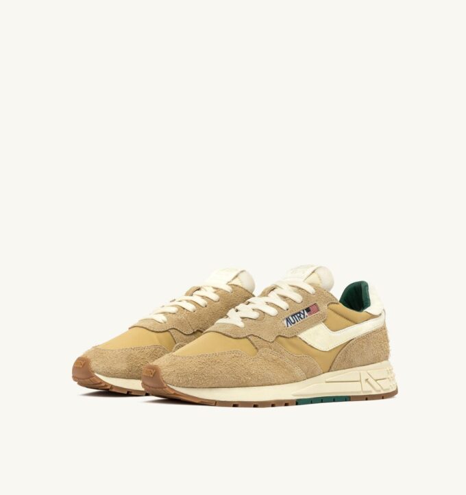 REELWIND LOW SNEAKER IN LEAF AND NUT SUEDE AND NYLON REELWIND LOW SNEAKER IN LEAF AND NUT SUEDE AND NYLON