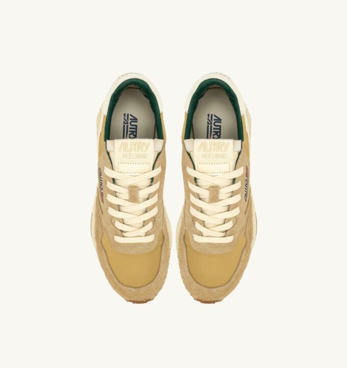 REELWIND LOW SNEAKER IN LEAF AND NUT SUEDE AND NYLON REELWIND LOW SNEAKER IN LEAF AND NUT SUEDE AND NYLON