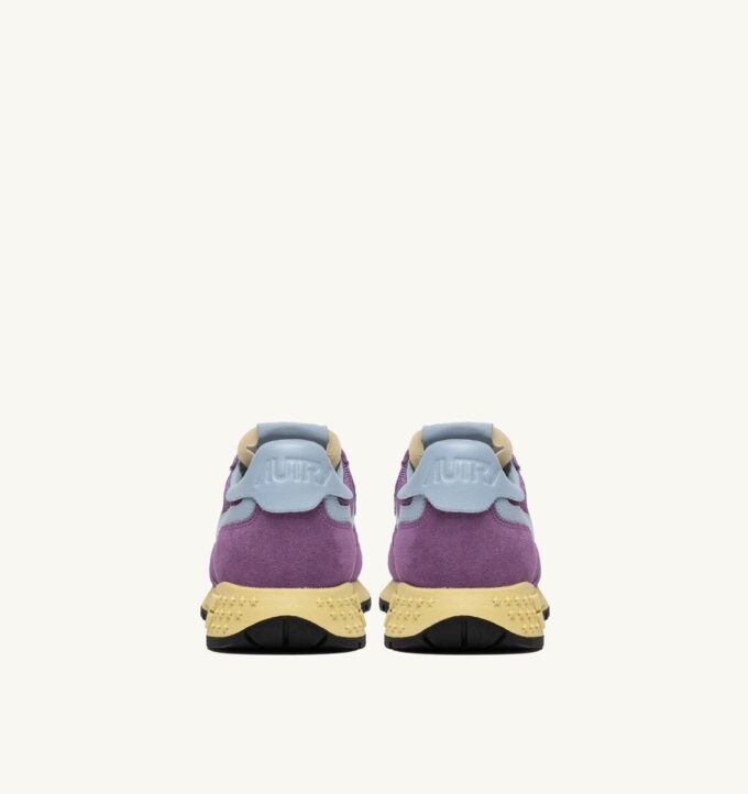 REELWIND LOW SNEAKER IN LILA UND HIMMELBLAUEM WILDLEDER UND MESH