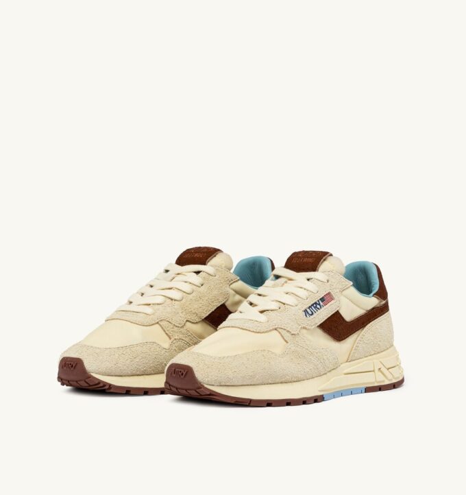 REELWIND LOW SNEAKER IN NUSS- UND BRAUNEM WILDLEDER UND NYLON REELWIND LOW SNEAKER IN NUSS- UND BRAUNEM WILDLEDER UND NYLON