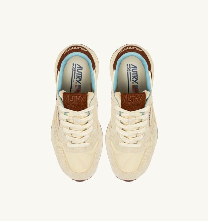 REELWIND LOW SNEAKER IN NUSS- UND BRAUNEM WILDLEDER UND NYLON REELWIND LOW SNEAKER IN NUSS- UND BRAUNEM WILDLEDER UND NYLON