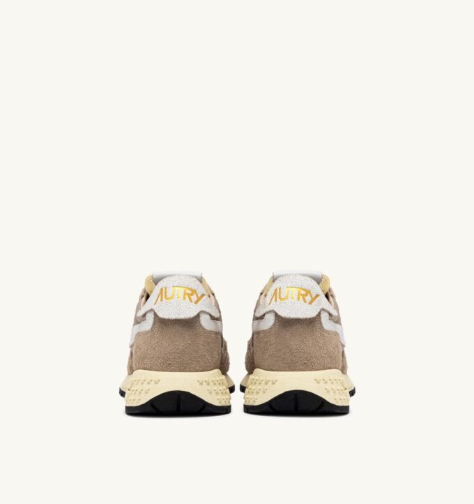 REELWIND LOW SNEAKER IN PEPPER- UND WEISSEM WILDLEDER UND NYLON REELWIND LOW SNEAKER IN PEPPER- UND WEISSEM WILDLEDER UND NYLON