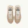REELWIND LOW SNEAKER IN PEPPER- UND WEISSEM WILDLEDER UND NYLON REELWIND LOW SNEAKER IN PEPPER- UND WEISSEM WILDLEDER UND NYLON