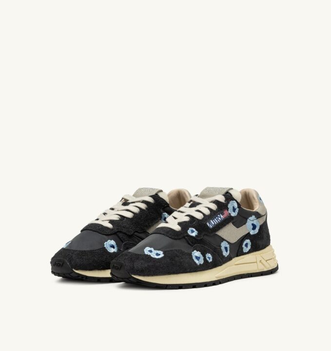 REELWIND LOW SNEAKER IN PHAN UND CELESTIAL BLUE STICKEREI