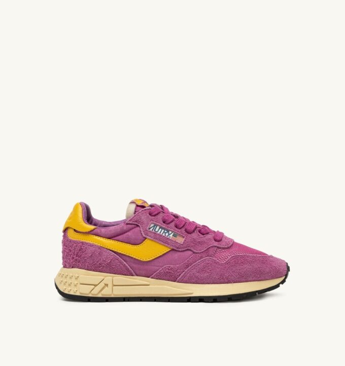 REELWIND LOW SNEAKER IN ROSÈ SORBET UND CALENDULA WILDLEDER UND NYLON