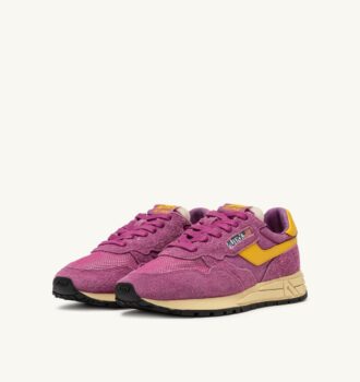 REELWIND LOW SNEAKER IN ROSÈ SORBET UND CALENDULA WILDLEDER UND NYLON