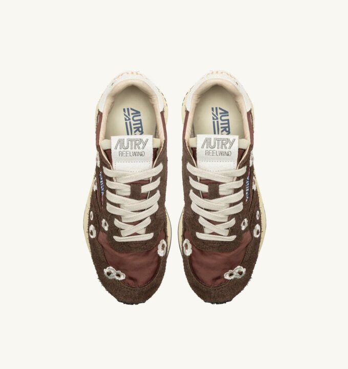 REELWIND LOW SNEAKER IN SCHWARZ UND WEISS MIT STICKEREI REELWIND LOW SNEAKER IN SCHWARZ UND WEISS MIT STICKEREI