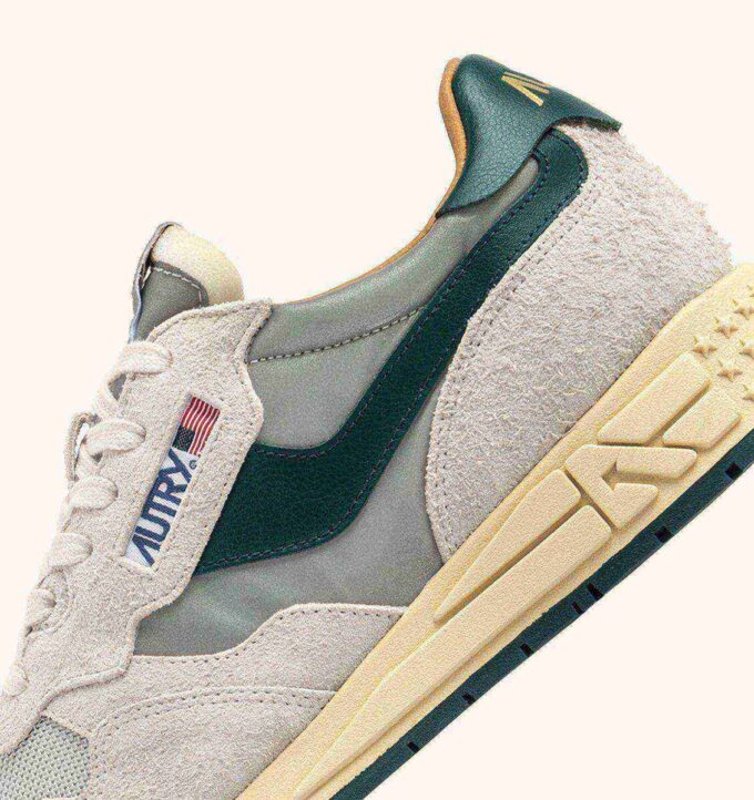 REELWIND LOW SNEAKER IN SILVER MOUNTAIN REFLECTIVE NYLON UND WILDLEDER REELWIND LOW SNEAKER IN SILVER MOUNTAIN REFLECTIVE NYLON UND WILDLEDER