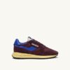 REELWIND LOW SNEAKER IN TAUPE UND VICTORIA BLUE WILDLEDER UND MESH