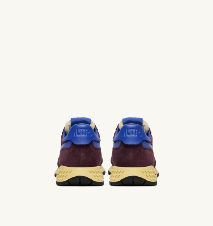 REELWIND LOW SNEAKER IN TAUPE UND VICTORIA BLUE WILDLEDER UND MESH