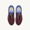 REELWIND LOW SNEAKER IN TAUPE UND VICTORIA BLUE WILDLEDER UND MESH