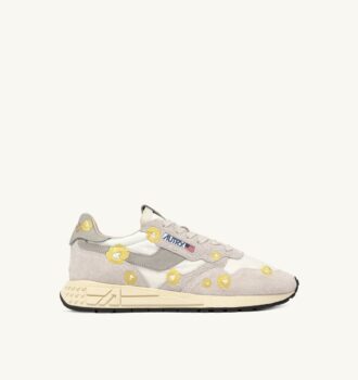REELWIND LOW SNEAKER IN WEISS UND BUTTERCUP-STICKEREI