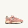 REELWIND SNEAKER SUPER VINTAGE AUS NYLON UND WILDLEDER, FARBE PINK
