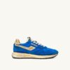REELWIND SUPER VINTAGE SNEAKER AUS BLAUEM NYLON UND WILDLEDER