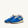 REELWIND SUPER VINTAGE SNEAKER AUS BLAUEM NYLON UND WILDLEDER