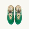 REELWIND SUPER VINTAGE SNEAKER AUS GRÜNEM NYLON UND WILDLEDER