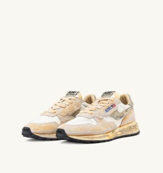 REELWIND SUPER VINTAGE SNEAKER AUS NATURNYLON UND WILDLEDER