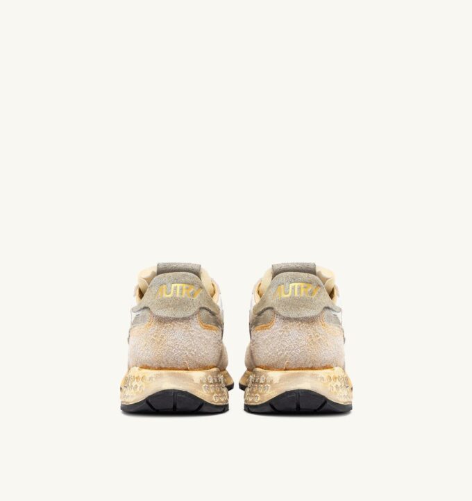 REELWIND SUPER VINTAGE SNEAKER AUS NATURNYLON UND WILDLEDER