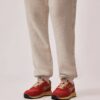 REELWIND SUPER VINTAGE SNEAKER AUS ROTEM NYLON UND WILDLEDER