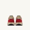 REELWIND SUPER VINTAGE SNEAKER AUS ROTEM NYLON UND WILDLEDER