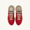 REELWIND SUPER VINTAGE SNEAKER AUS ROTEM NYLON UND WILDLEDER