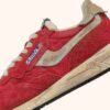 REELWIND SUPER VINTAGE SNEAKER AUS ROTEM NYLON UND WILDLEDER