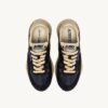 REELWIND SUPER VINTAGE SNEAKER AUS SCHWARZEM NYLON UND WILDLEDER
