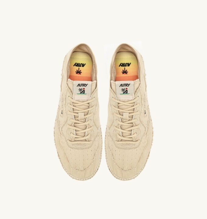 SANDY ESPADRILLES AUS ELFENBEINHALTERISCHEM LEINWAND