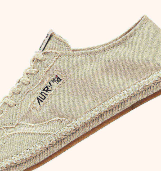 SANDY ESPADRILLES AUS ELFENBEINHALTERISCHEM LEINWAND