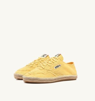 SANDY ESPADRILLES AUS PASTELGELBEM LEINWAND
