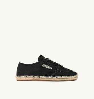 SANDY ESPADRILLES AUS SCHWARZEM LEINWAND