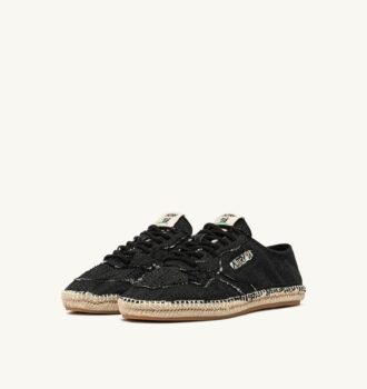 SANDY ESPADRILLES AUS SCHWARZEM LEINWAND